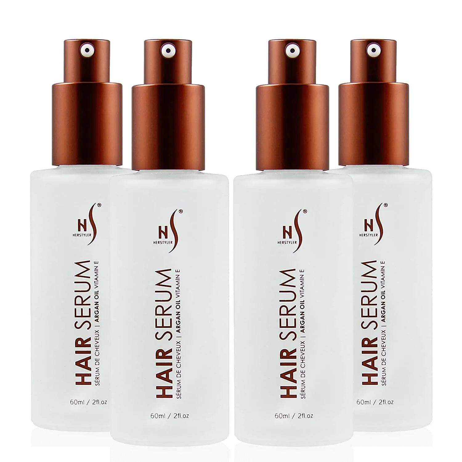 Herstyler Hair Repair Serum - Argan Oil Hair Serum, Vitamin E Hair Serum and Aloe Vera Hair Serum for Frizz Control, Shine and Straightening - Coz Love is in the Hair - 2 Fl. Oz, 60 Ml