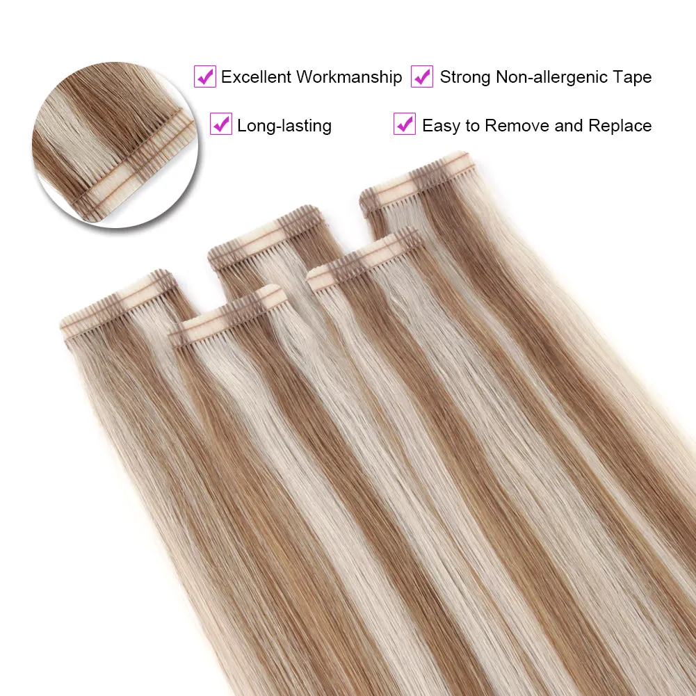 Highlights #28/60 Virgin Tape  In Hair Extensions
