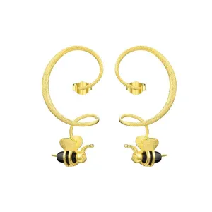 Honey Bee Dangle Earrings