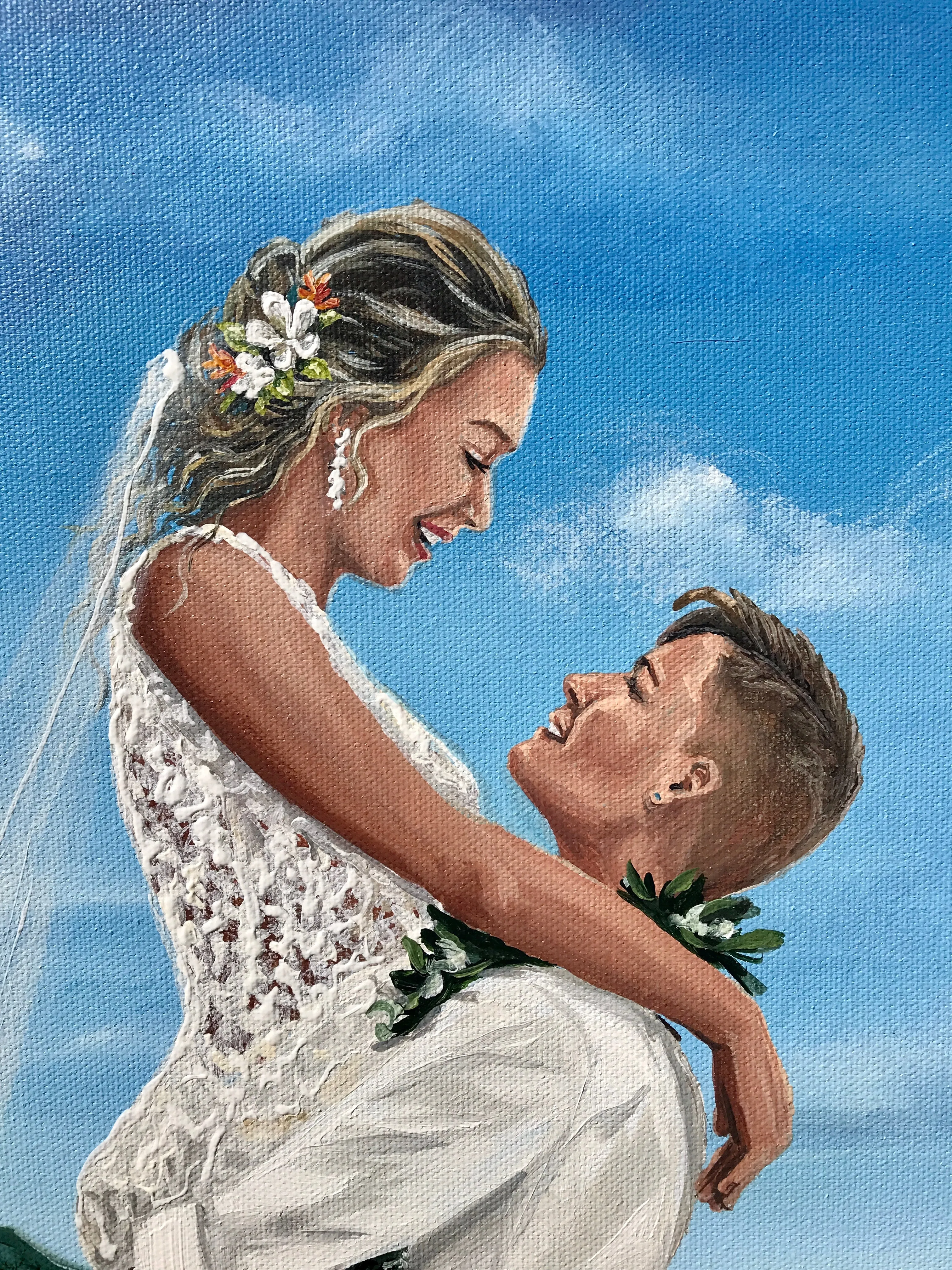 Honolulu Beach Hawaii Wedding Painter 2022