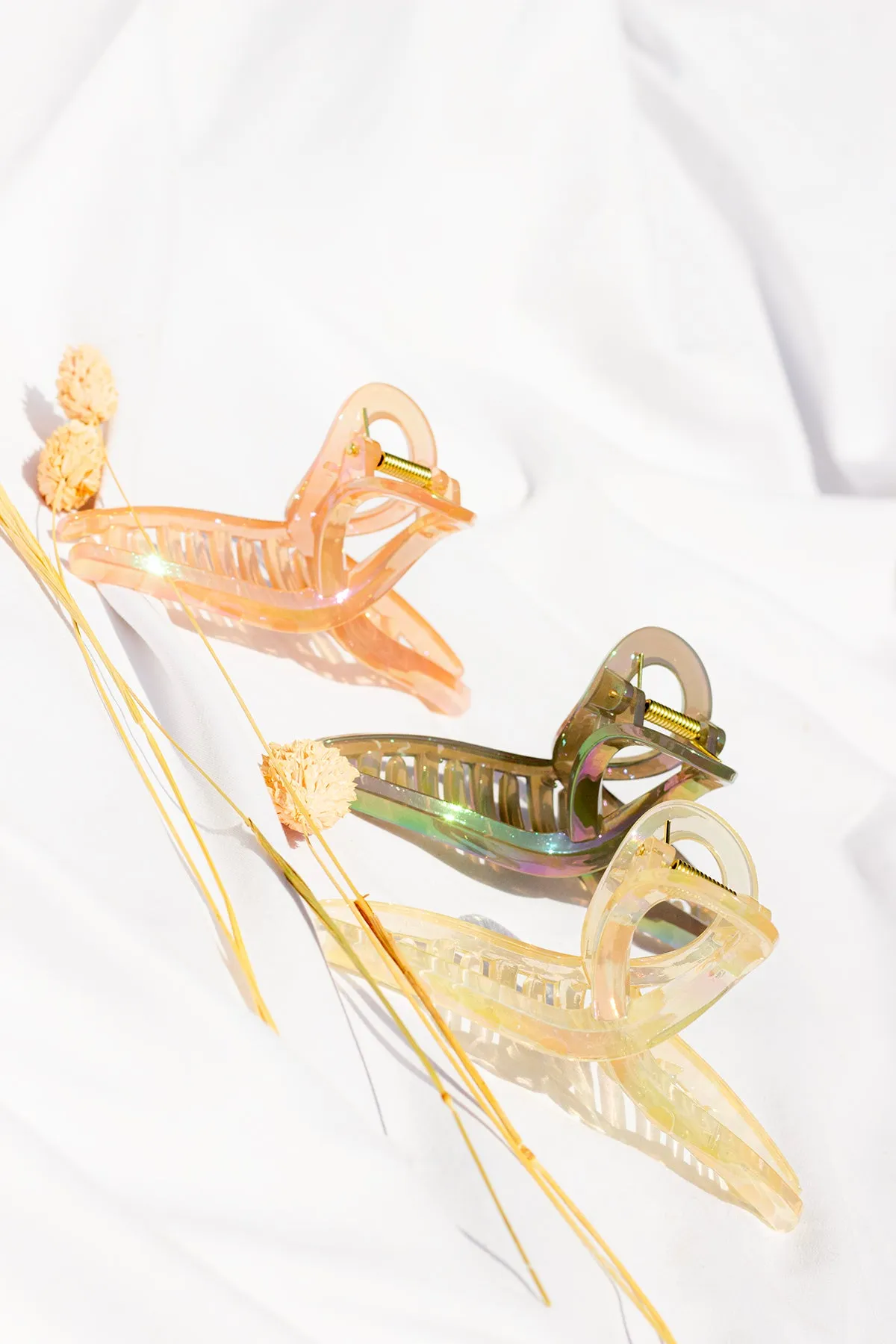 Iridescent Loop Claw Clip
