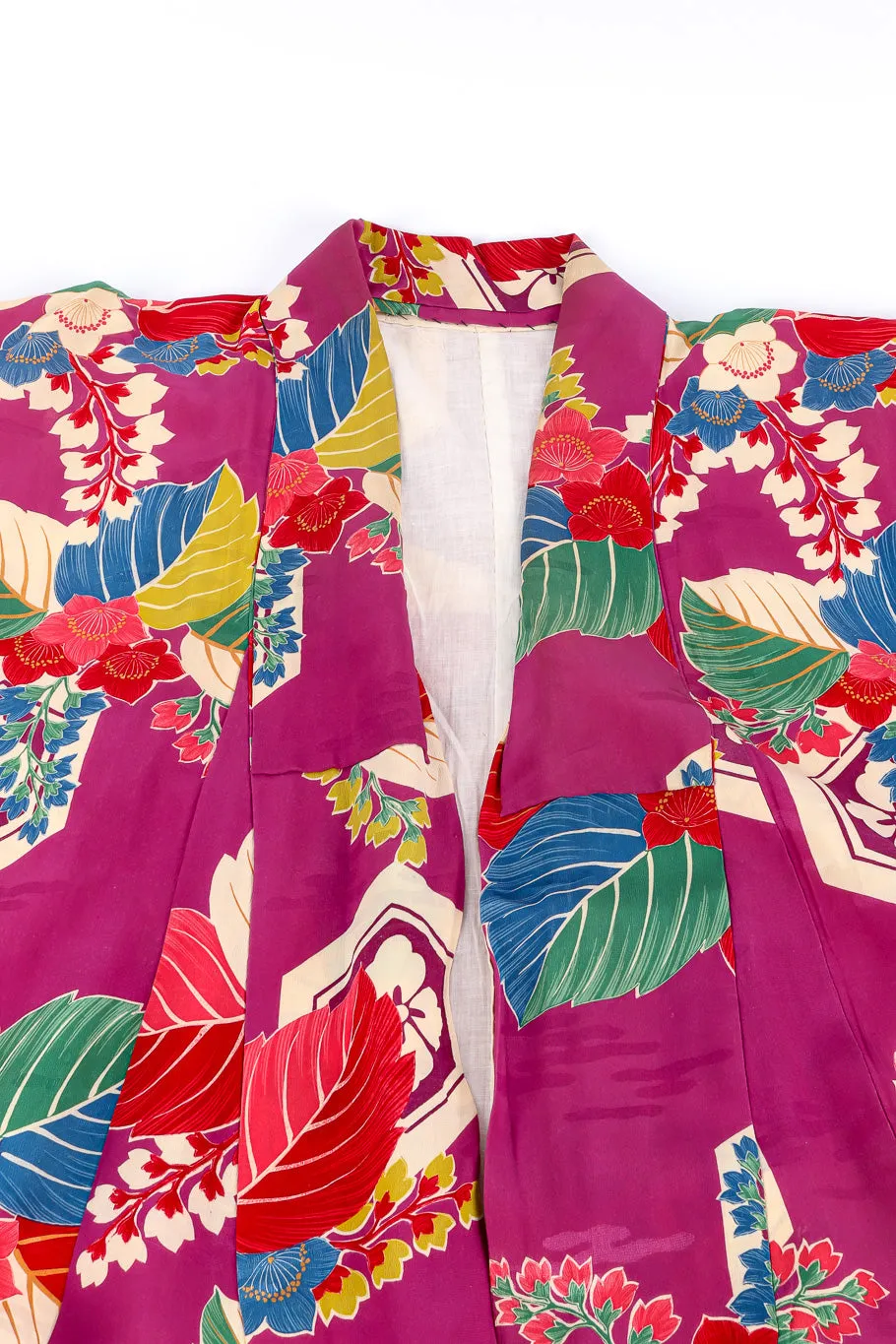 Japanese Tropical Tile Kimono