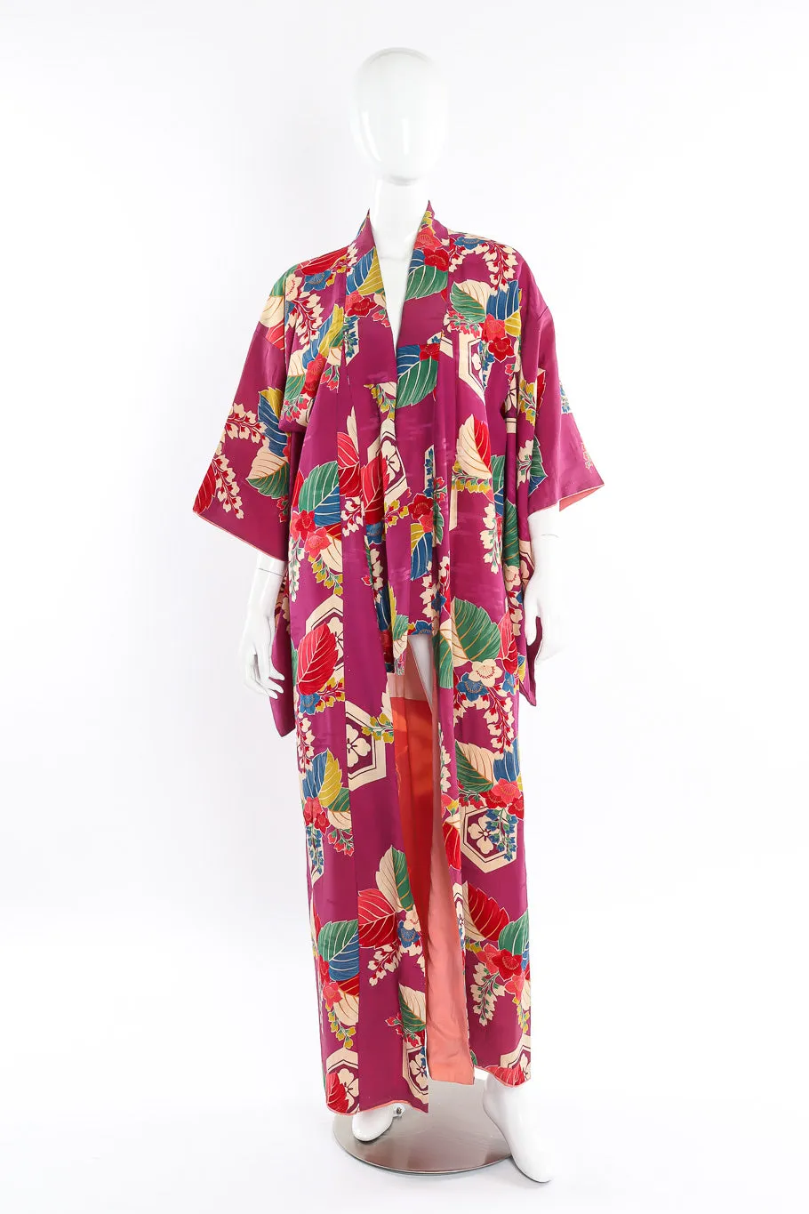 Japanese Tropical Tile Kimono