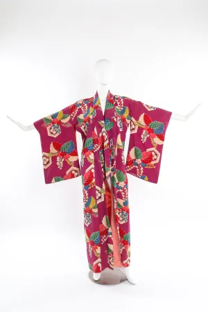 Japanese Tropical Tile Kimono