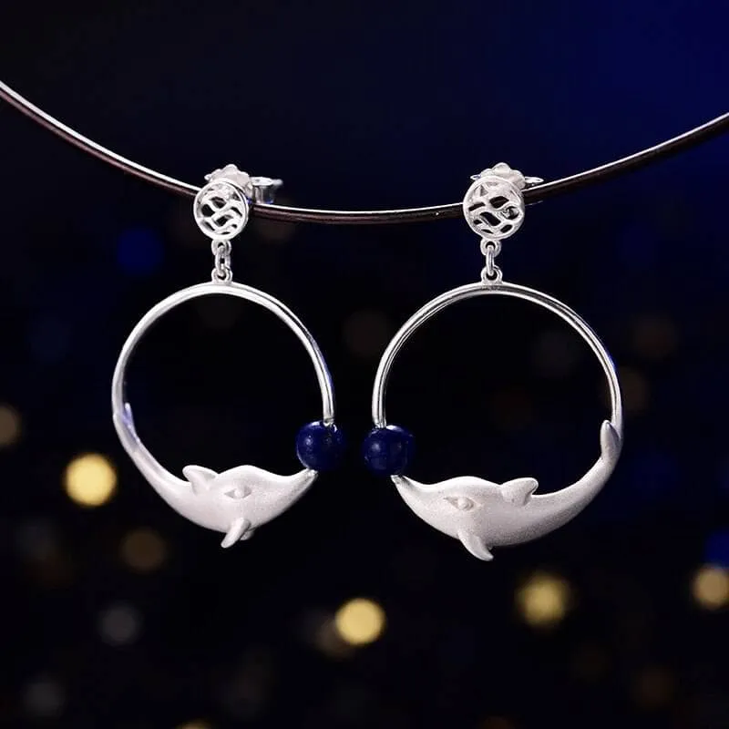 Joyful Dolphin Park Dangle Earrings