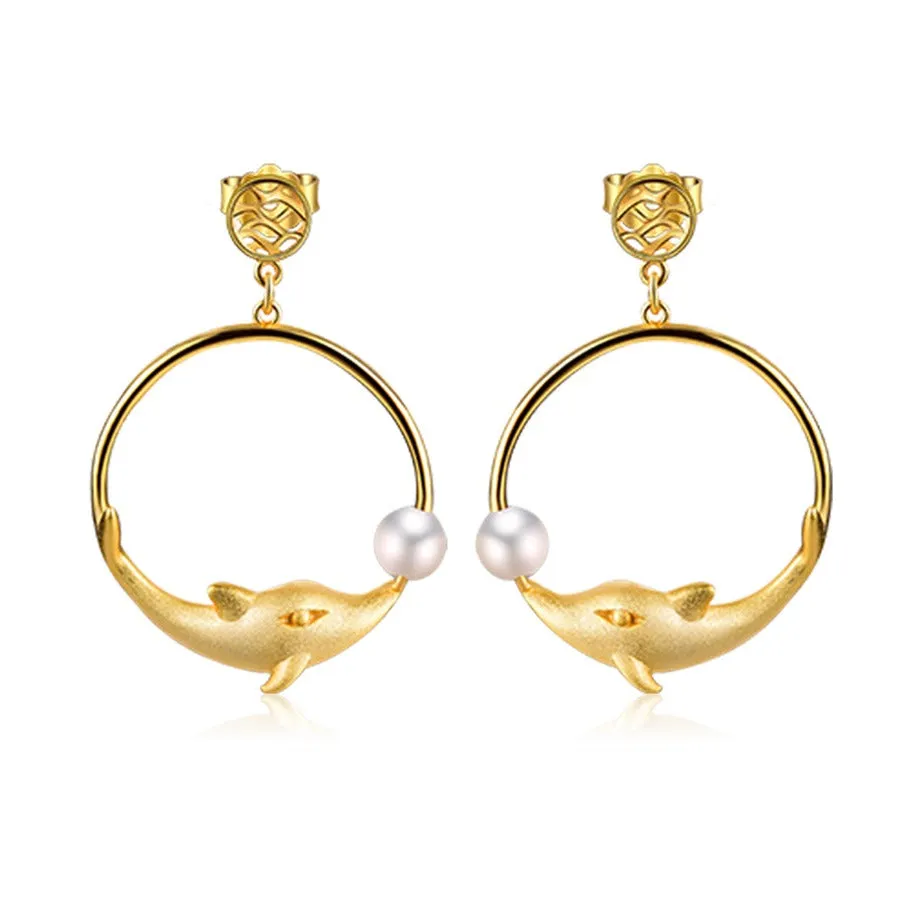 Joyful Dolphin Park Dangle Earrings