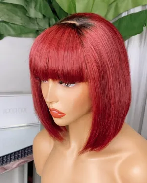 Juliet - Straight Fringe Bob Wig