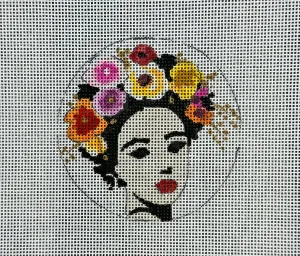 JW436 - Tropical Lady with Flowers