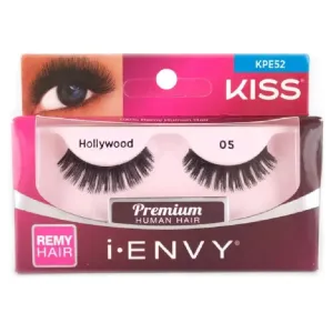 Kiss i-ENVY Premium Human Remy Hair Eyelashes 1 Pair Pack - Hollywood 05 KPE52