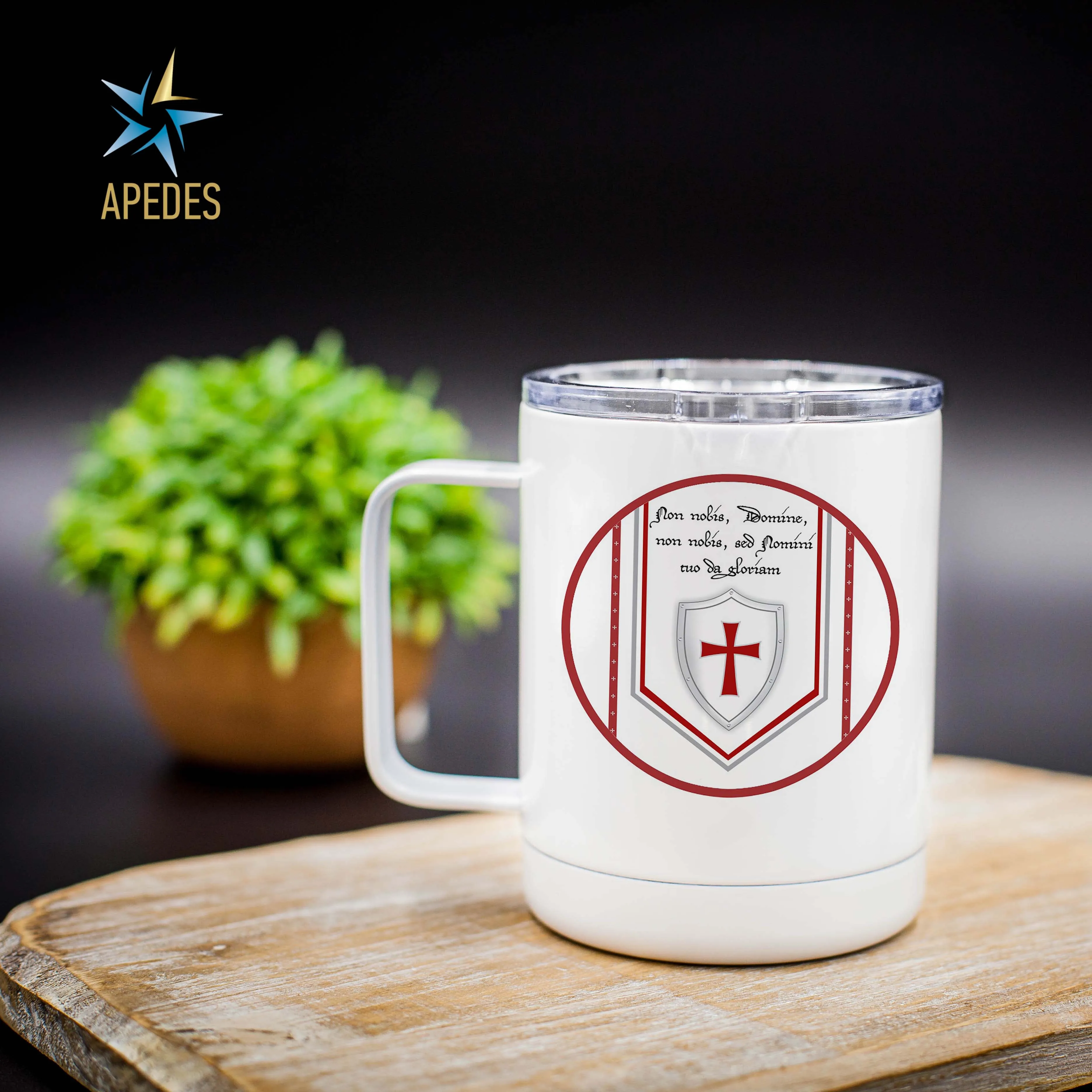 Knights Templar Stainless Steel Travel Mug 13 OZ