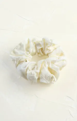 Lace & Cream Scrunchie