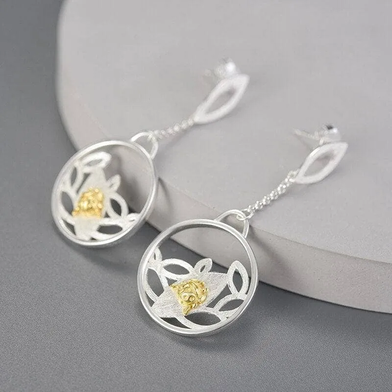 Ladybird Beetle Dangle Earrings