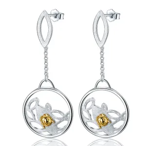 Ladybird Beetle Dangle Earrings