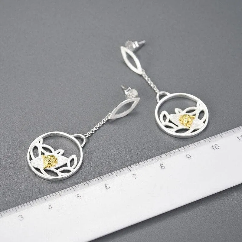 Ladybird Beetle Dangle Earrings