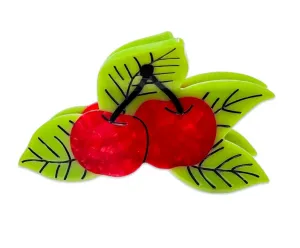 Large Cherries Hair Claw
