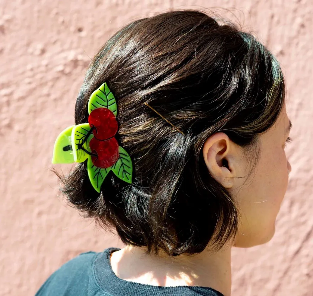 Large Cherries Hair Claw