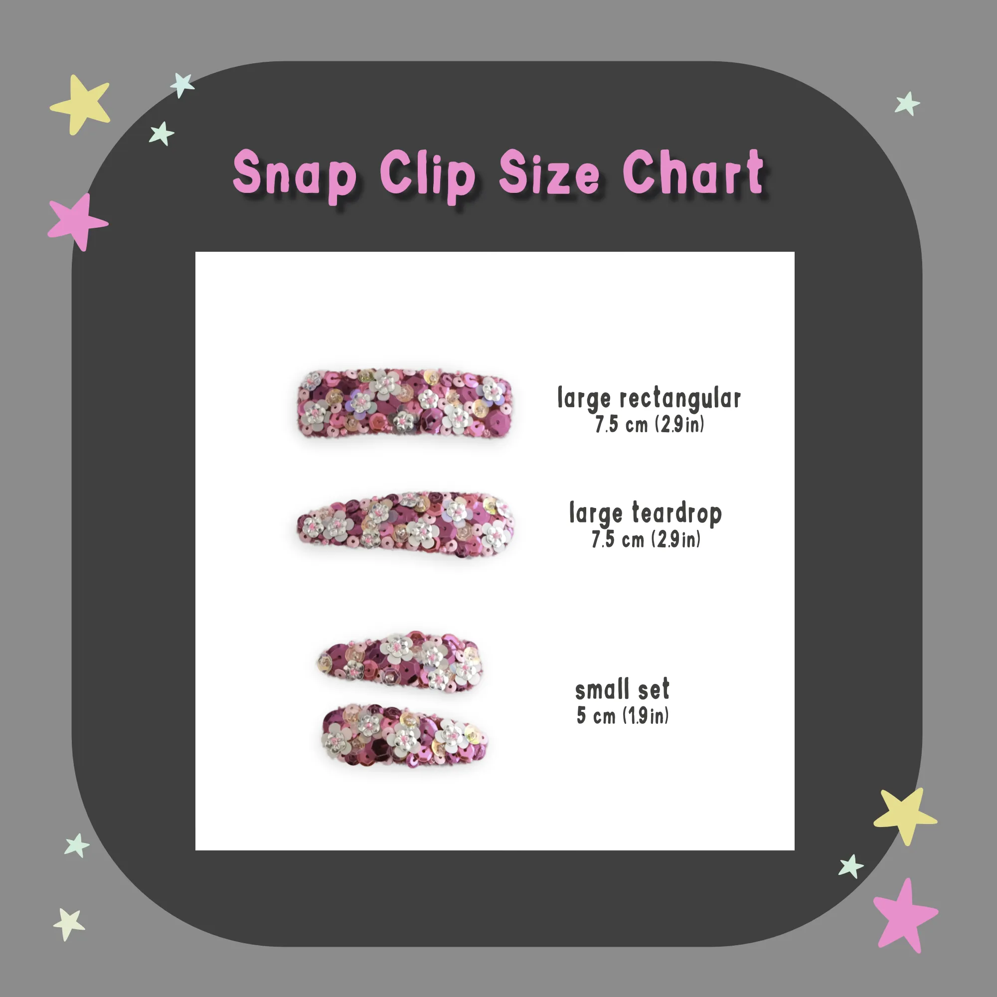 Large Hair Clip - English Rose