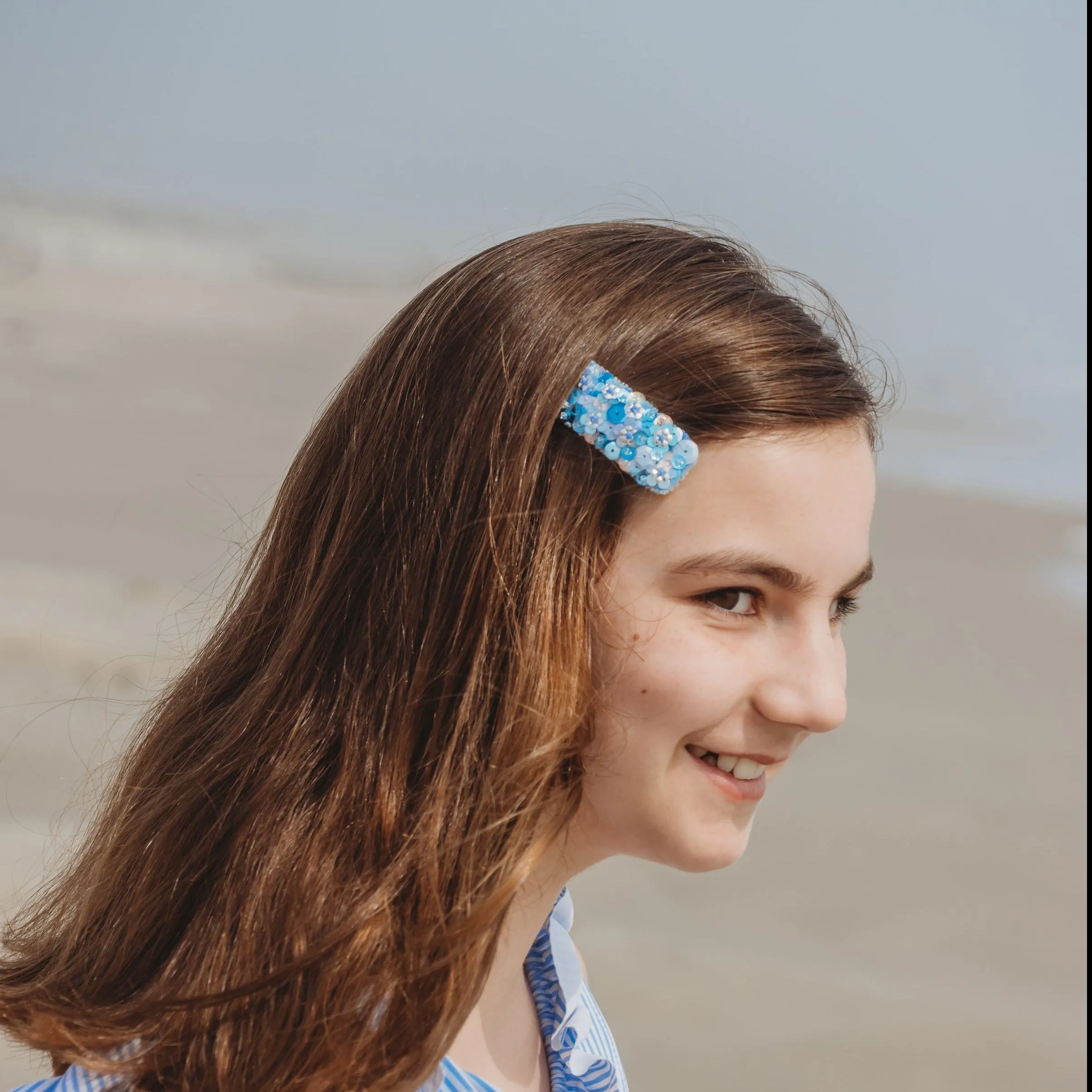 Large Hair Clip - Fawn