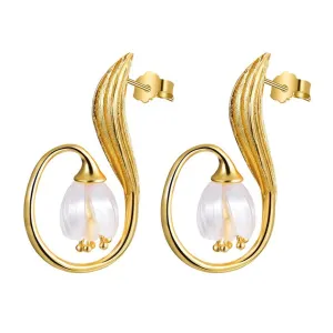 Lily of the Valley Flower Drop Earrings