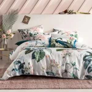 Linen House Louisiana Pink Duvet Cover Set