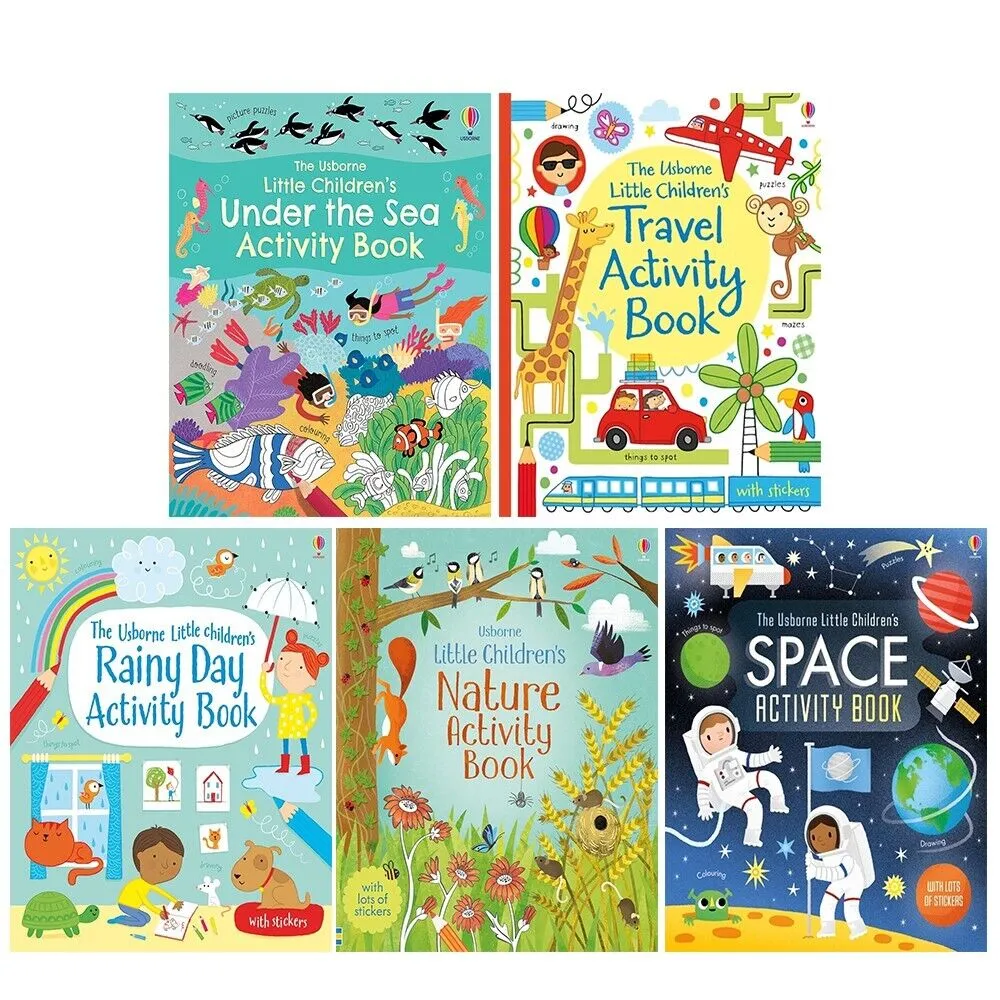 Little Children's Activity Books 5 Collection by Rebecca Gilpin, James Maclaine