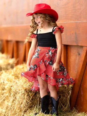 Little Lady Smocked Wrap Dress