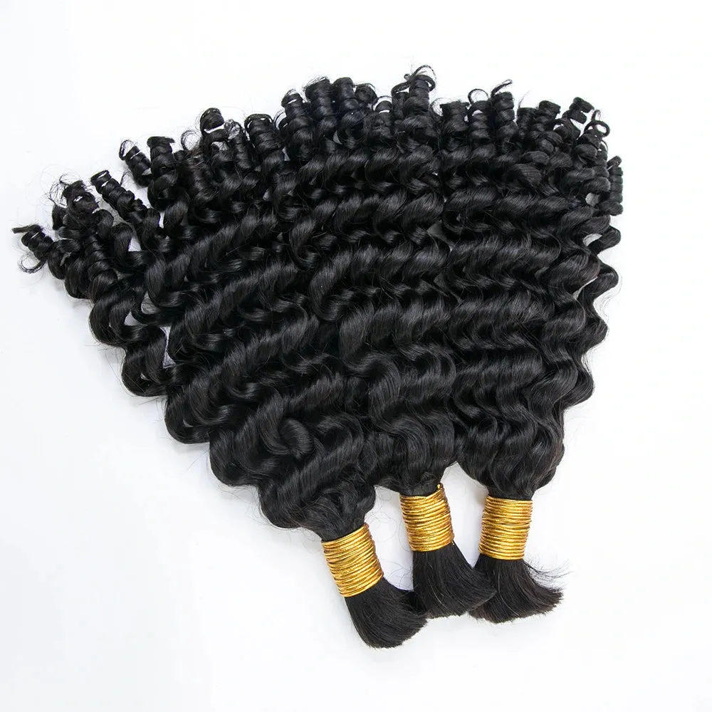 Loose Curly Bulk Hair Extensions for Braiding