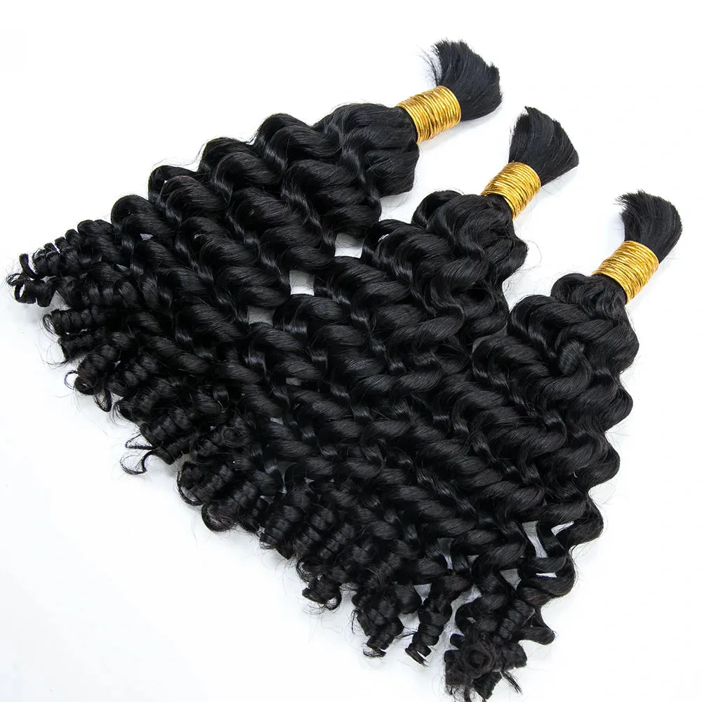 Loose Curly Bulk Hair Extensions for Braiding