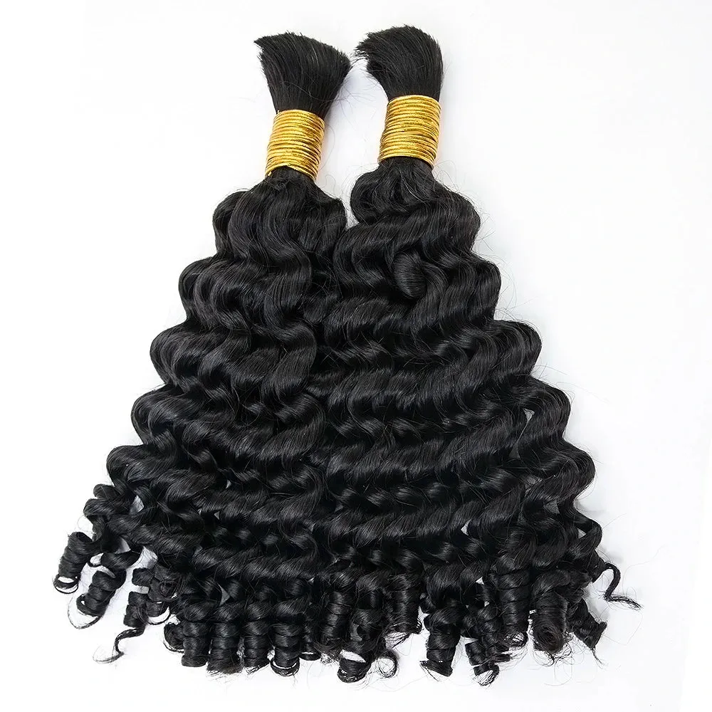 Loose Curly Bulk Hair Extensions for Braiding