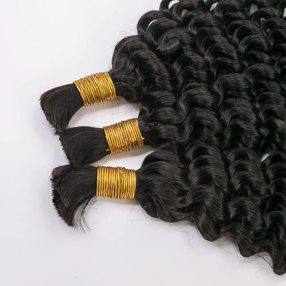 Loose Curly Bulk Hair Extensions for Braiding