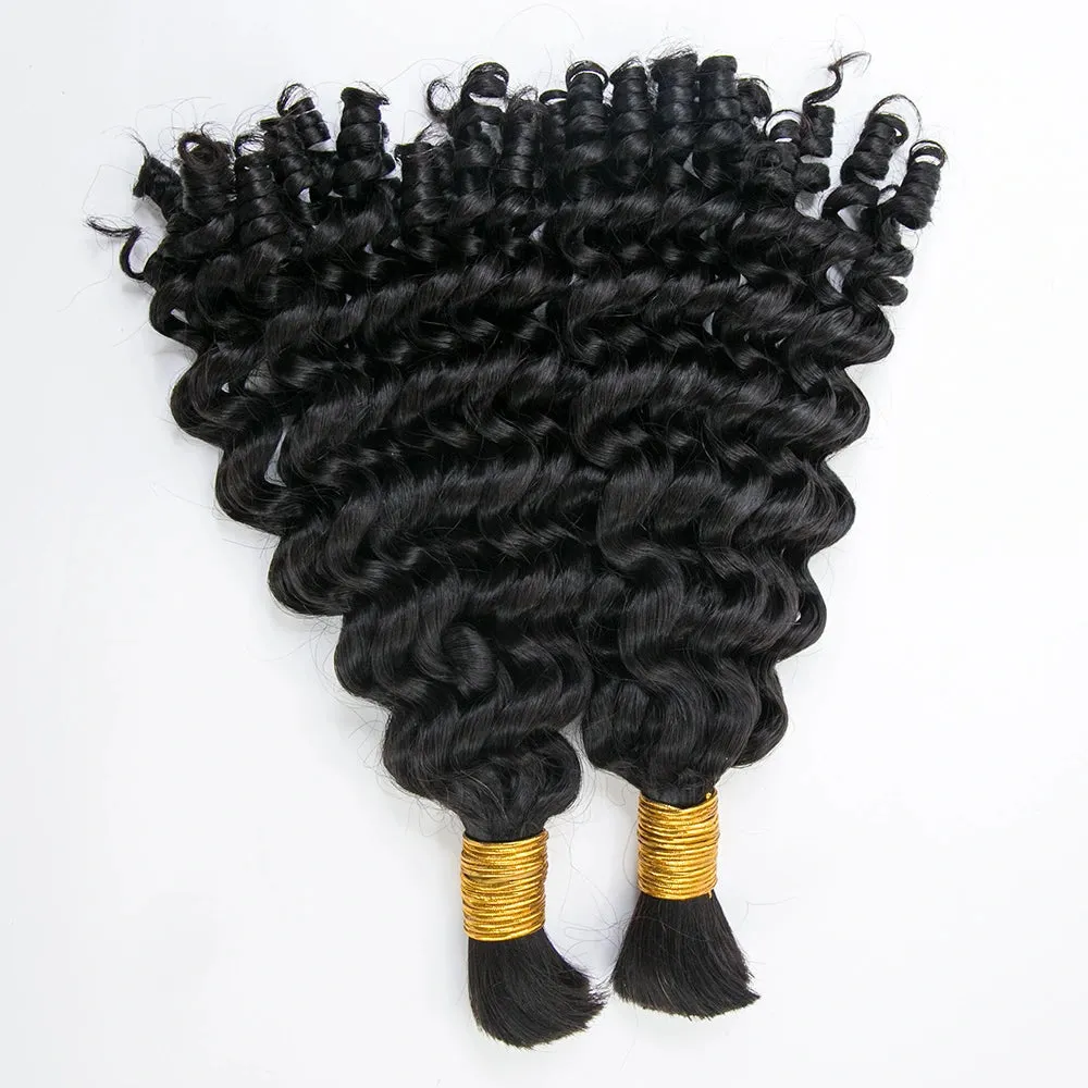 Loose Curly Bulk Hair Extensions for Braiding