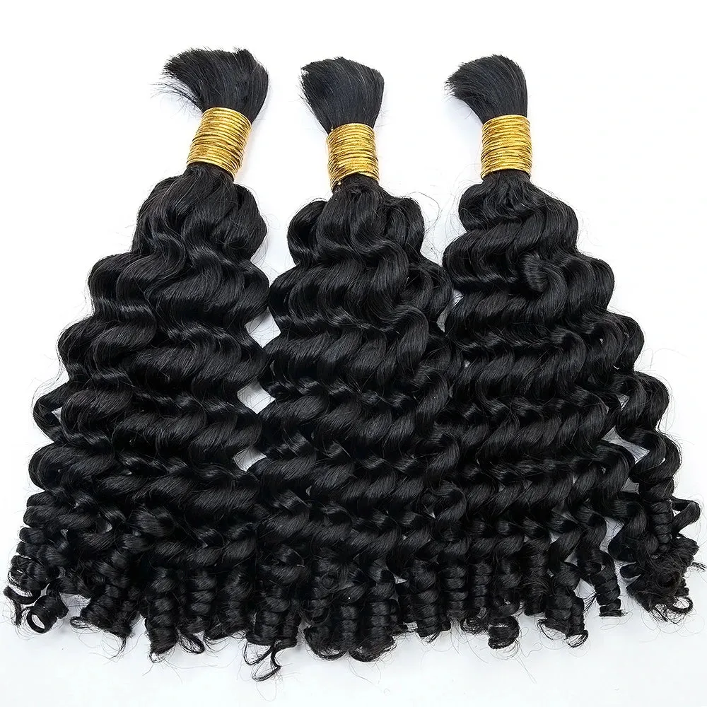 Loose Curly Bulk Hair Extensions for Braiding
