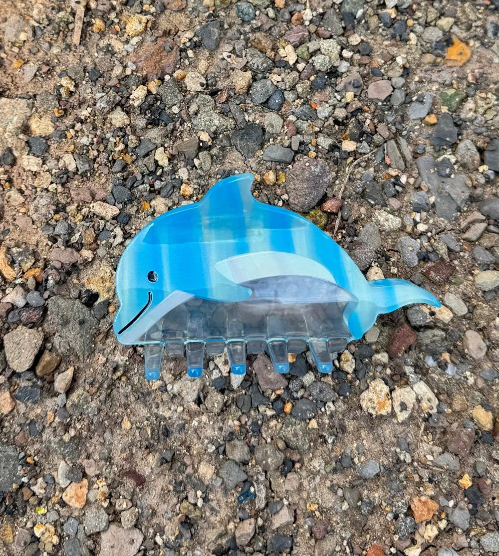 Lucky Dolphin Hair Claw
