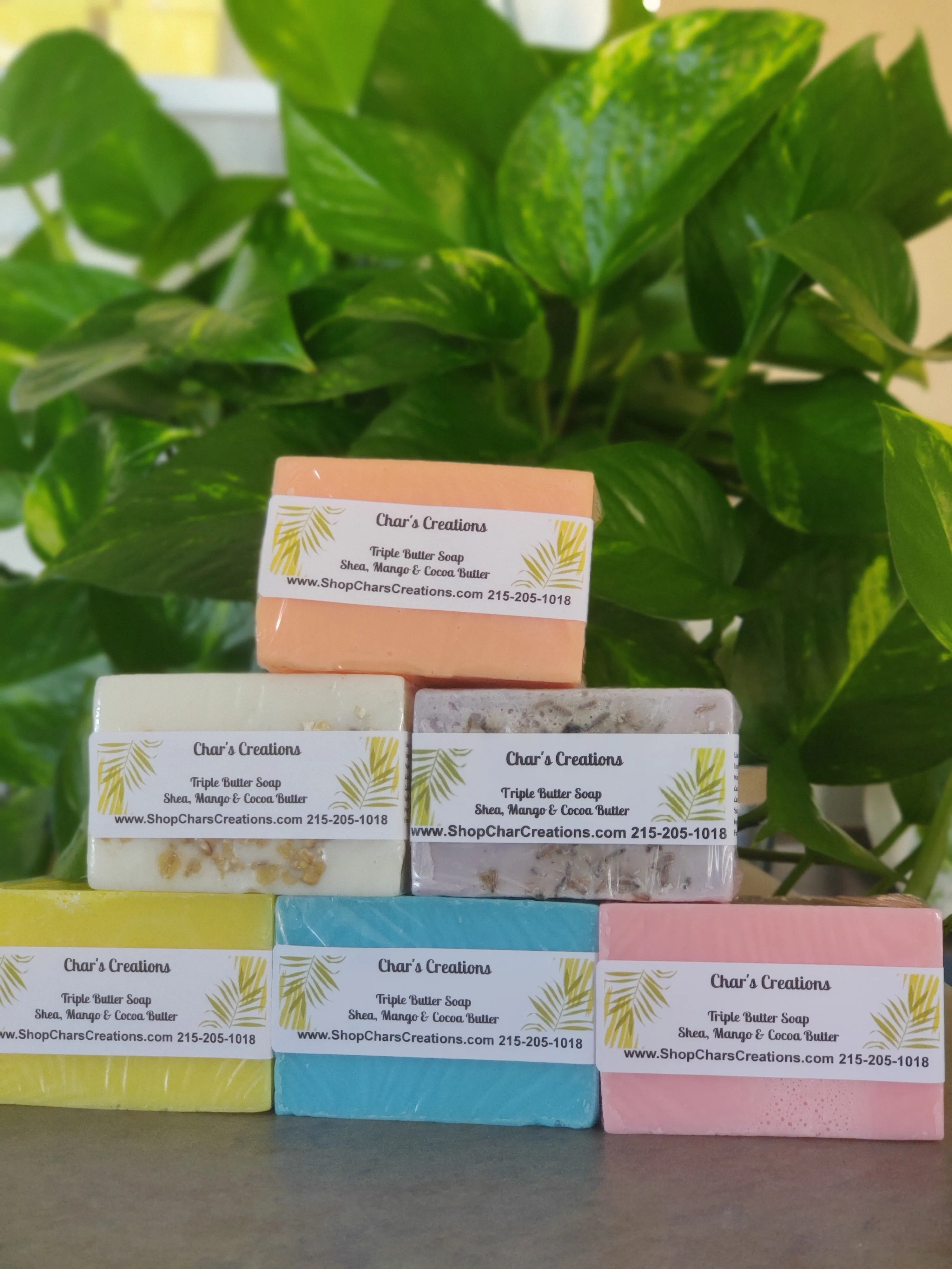 Mango butter, Shea butter, and Cocoa butter- Triple Butter Soap