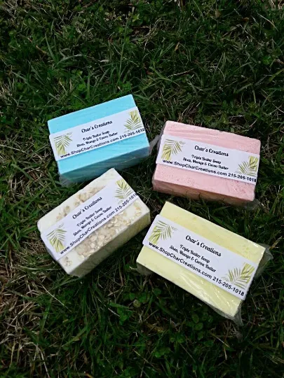Mango butter, Shea butter, and Cocoa butter- Triple Butter Soap