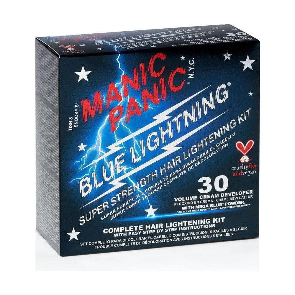 Manic Panic Blue Lightening Bleach Kit - 30 Volume With Mega Blue Powder