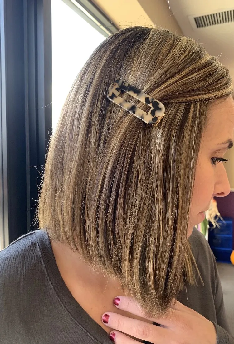 Marble Hair Clip Set