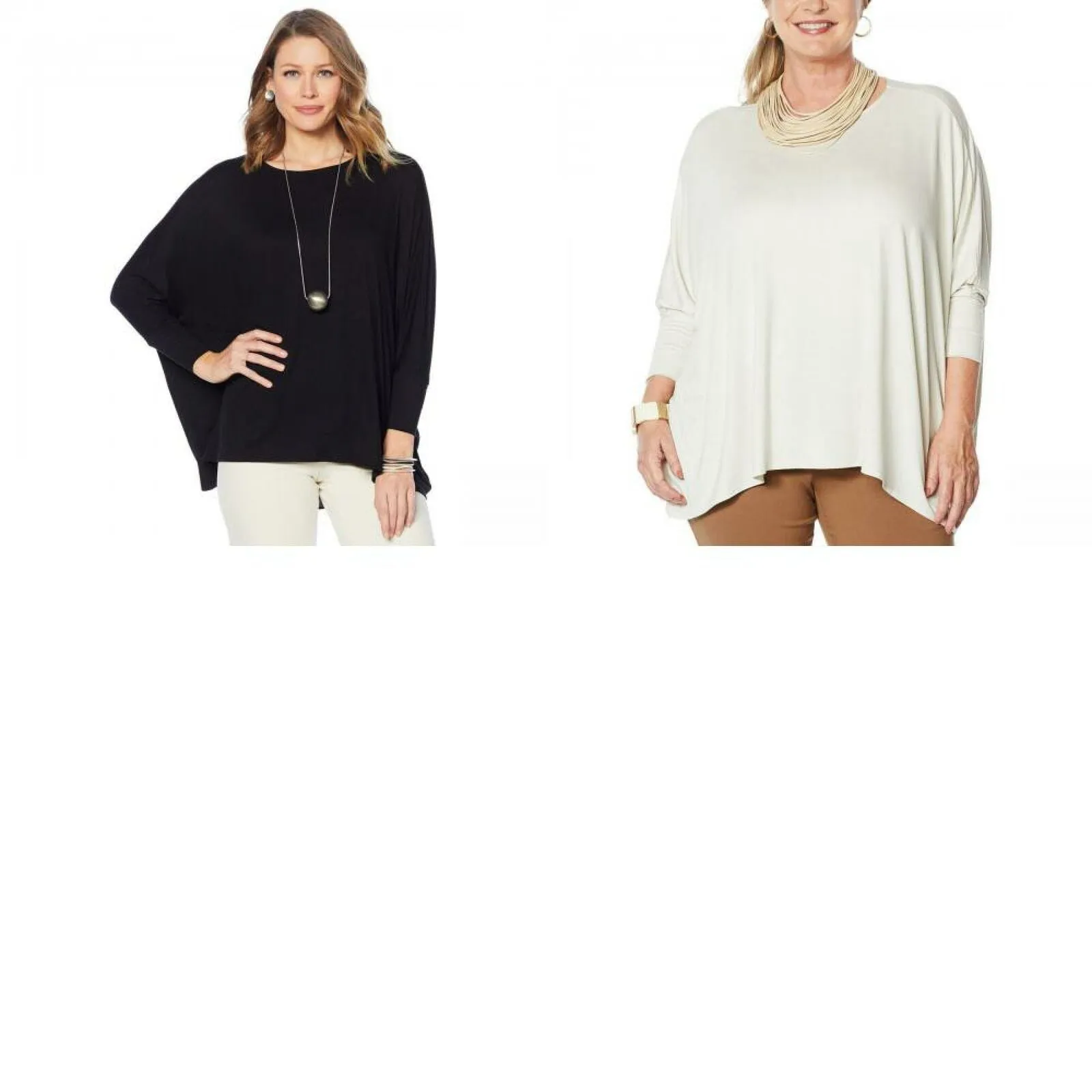 MarlaWynne WynneLayers Women's Plus Size Boxy Bateau Neck Top