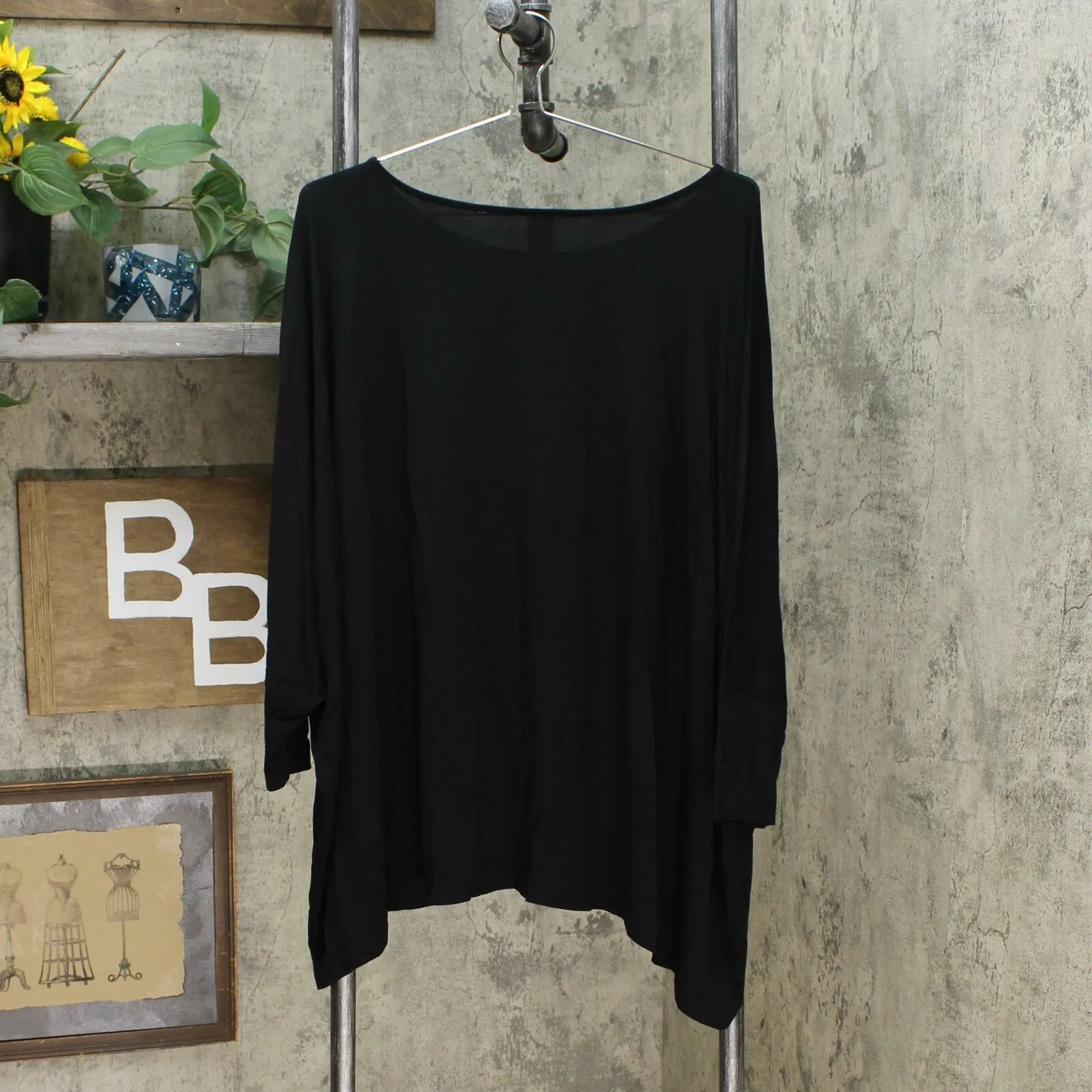 MarlaWynne WynneLayers Women's Plus Size Boxy Bateau Neck Top