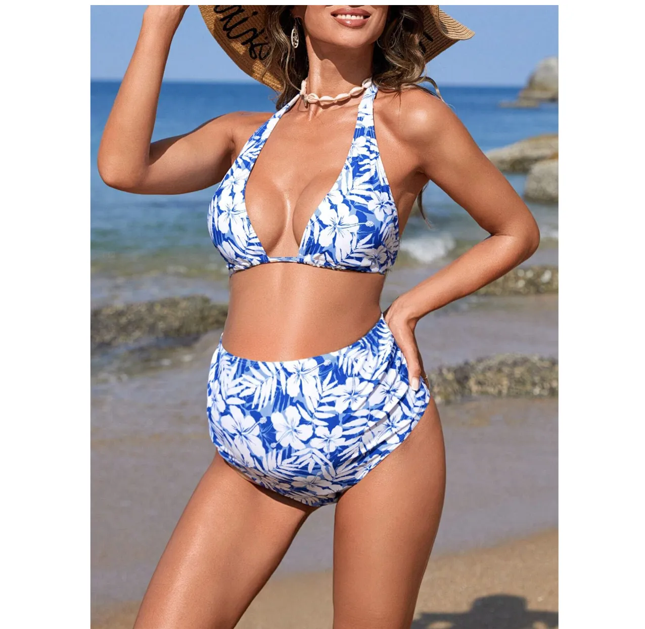 Maternity Beach Vintage Bikini Set
