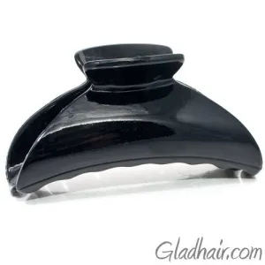Medium Black Plastic Hair Clamp Arch Style