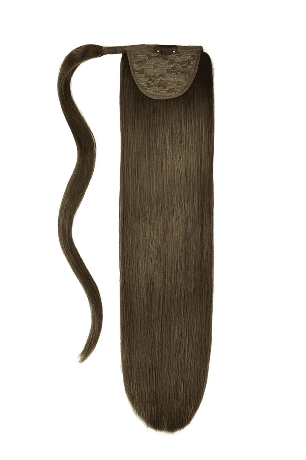 Medium Brown (#4) Straight Up Wrap Around Ponytail