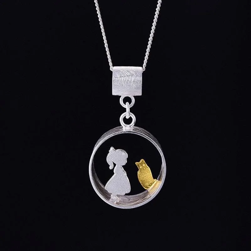 Meeting Love with Cat Pendant