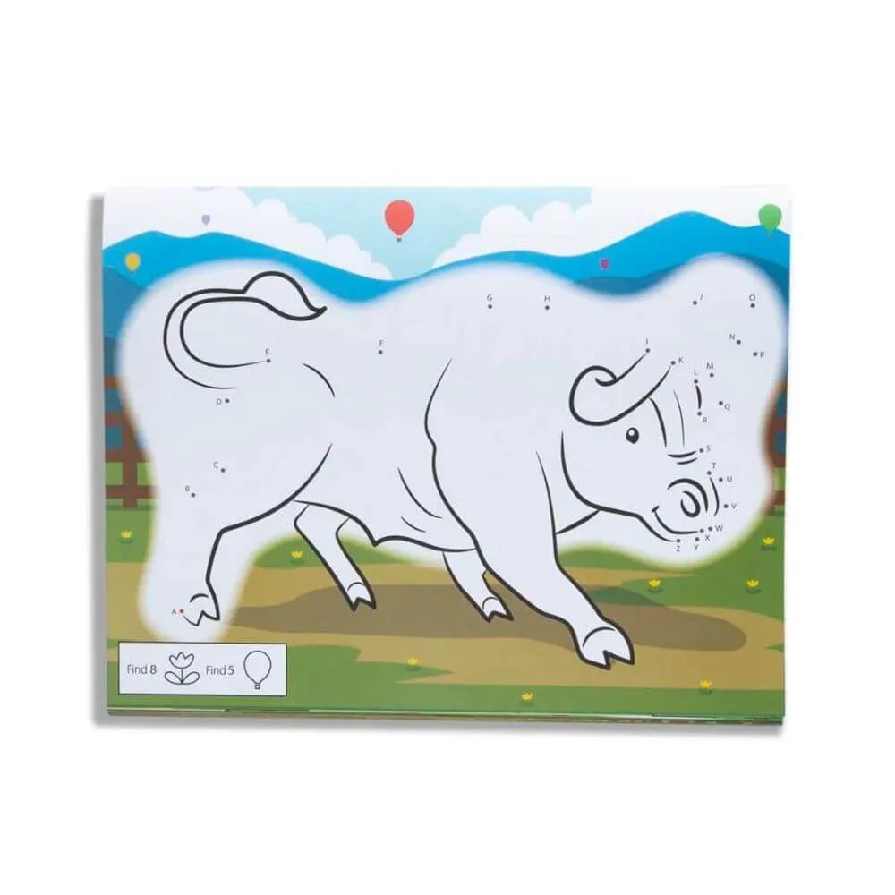 Melissa & Doug Farm Dot-to-Dot Colouring Pad