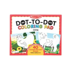 Melissa & Doug Farm Dot-to-Dot Colouring Pad