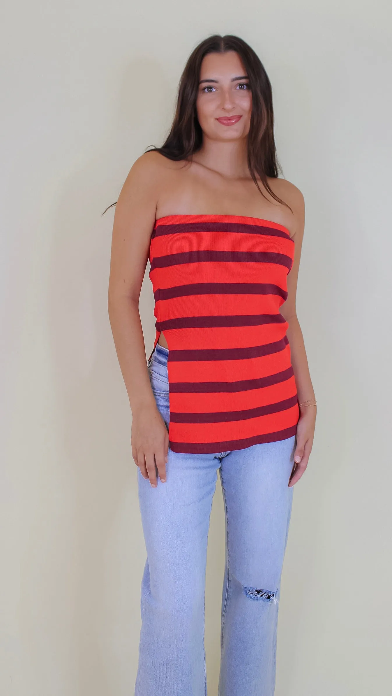Melody Striped Tube Top