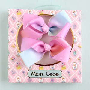 Mon Coco | Hair Bow | Pastel Rainbow