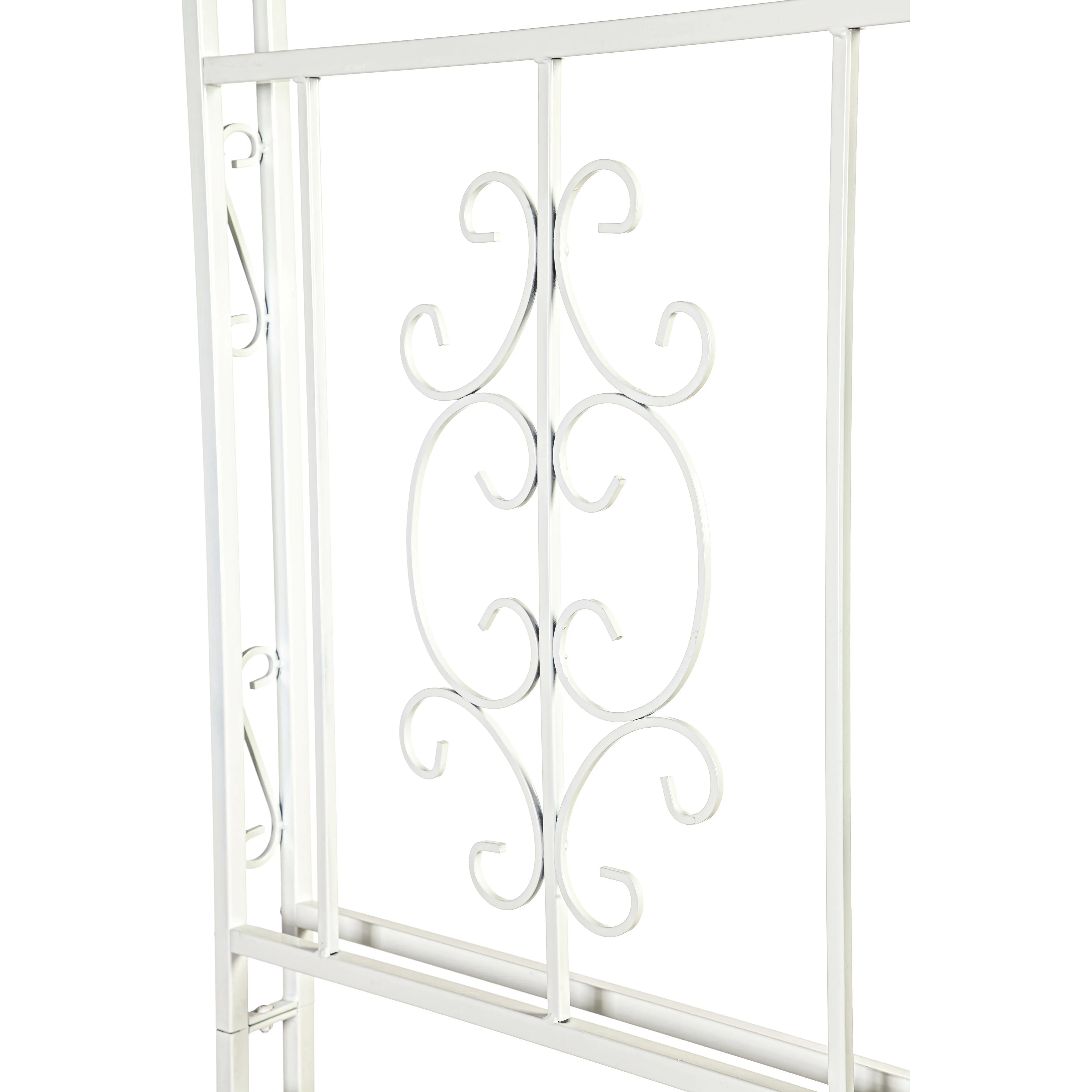 Montebello Iron Garden Arbor, White,47m2352wt