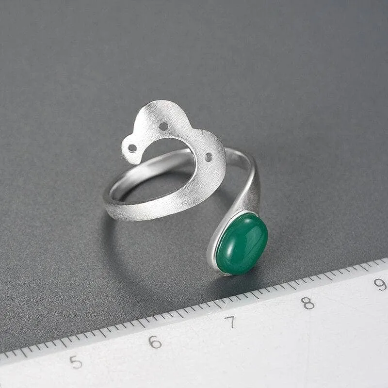 Natural Stone Vintage Ring