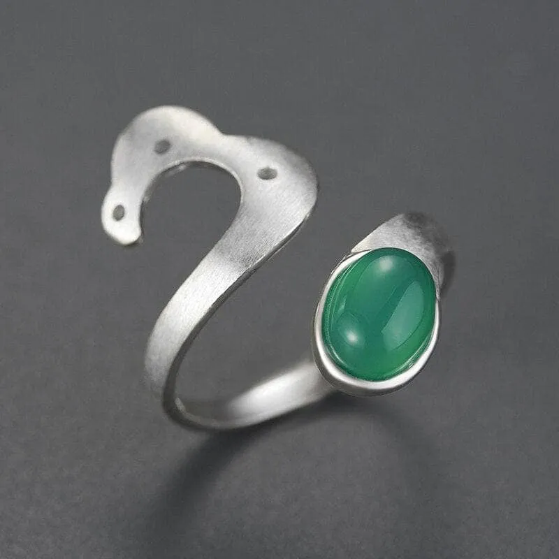 Natural Stone Vintage Ring